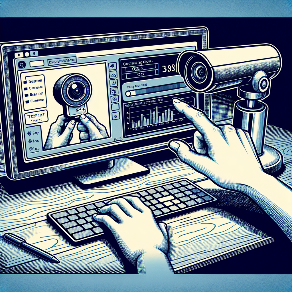 How do I adjust the focus on my webcam?