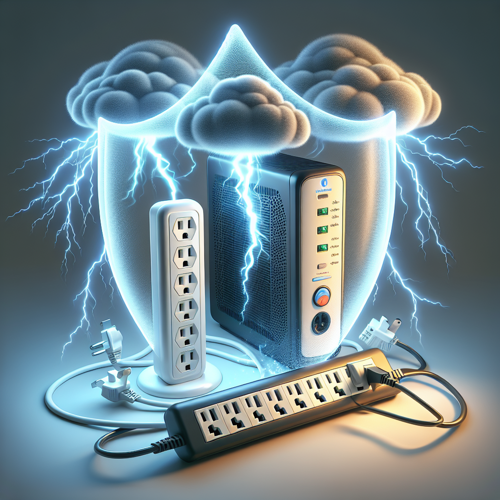 What is the best way to protect a modem from power surges?